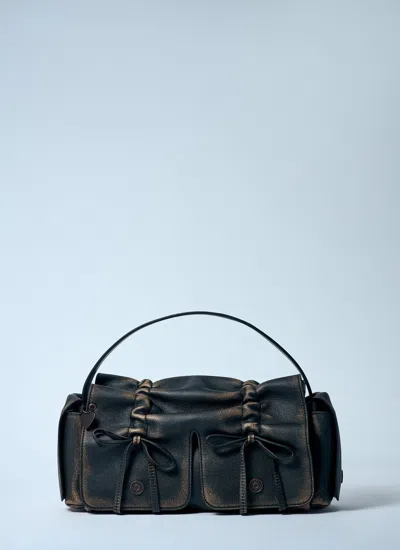 Acne Studios Women Multi-pocket Shoulder Bag In Black