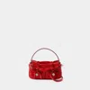 Acne Studios Womens Red Multipocket Micro Leather Shoulder Bag In Red