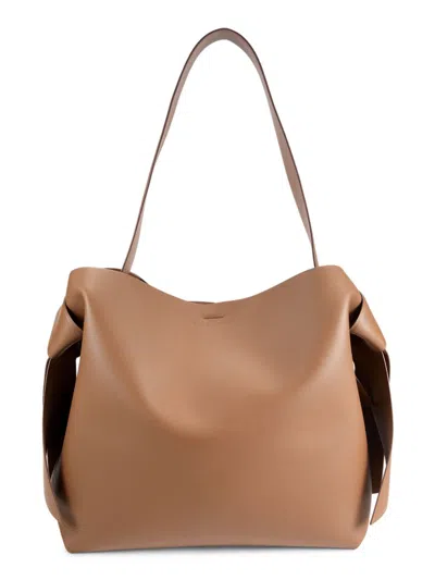 Acne Studios Womens Camel Brown Musubi Midi Leather Shoulder Bag