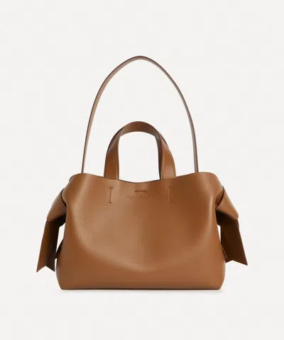 Acne Studios Womens Camel Brown Musubi Leather Tote Bag