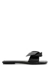 Acne Studios Bow-detailing Leather Slides In Black