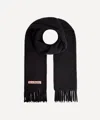 Acne Studios Women's Narrow Fringe Wool Scarf