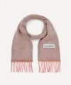 Acne Studios Women's Narrow Wool-mohair Scarf In Pink