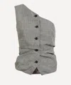 Acne Studios Women's Off Shoulder Button-up Shirt