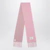 Acne Studios Volly Alpaca & Wool Blend Fringe Scarf In Pink
