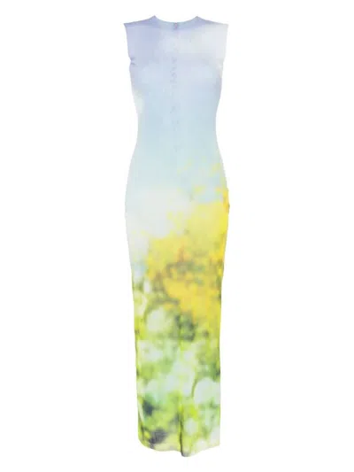 ACNE STUDIOS WOMEN'S PRINTED LONG DRESS