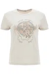 Acne Studios Etza Printed Cotton Jersey T-shirt In Grigio