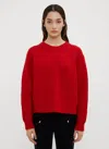 Acne Studios Women Ribbed Knit Sweater In Red