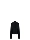 Acne Studios Koton Zip Cotton Rib Cardigan
