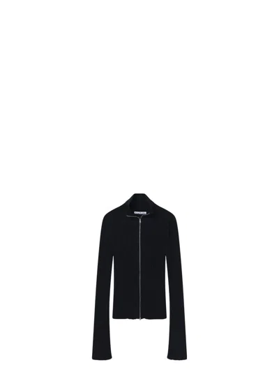 ACNE STUDIOS WOMEN'S RIBBED ZIP CARDIGAN