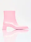 Acne Studios Women Rubber Ankle Boots In Pink