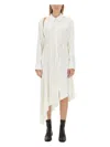 Acne Studios Women's Satin Chemisier Dress In White
