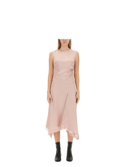 Acne Studios Women's Satin Dress In Pink
