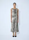Acne Studios Women Satin Python Print Midi Dress