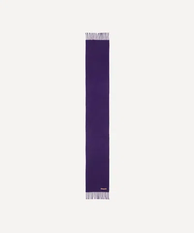 Acne Studios Women's Skinny Fringe Wool Scarf In Purple