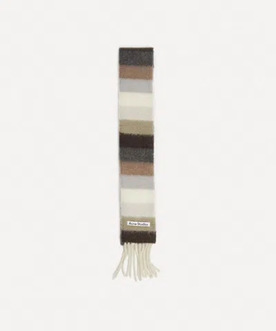 Acne Studios Women's Skinny Wool-alpaca Fringe Scarf
