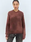Acne Studios Women Sprayed Knit Sweater In Brown