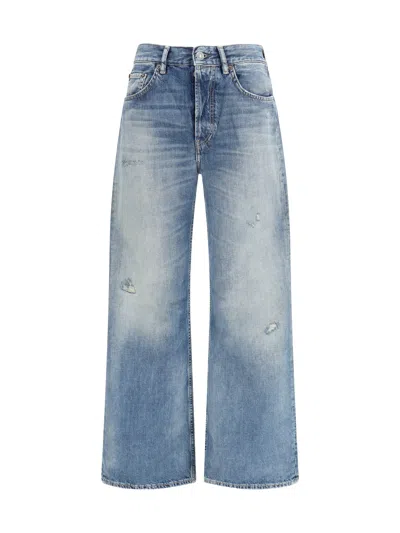 Acne Studios Women Straight Jeans In Blue
