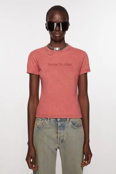 Acne Studios T-shirts And Polos In Rust Red