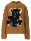 Acne Studios Teddy Sweater Knitwear Beige In Brown