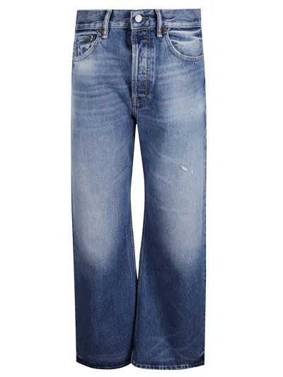 Acne Studios Women Wide-leg Gradient Jeans In Blue