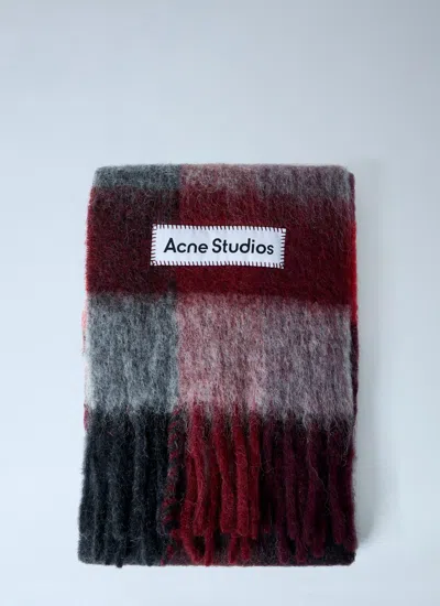 Acne Studios Women Wool-blend Fringed Scarf In Multi