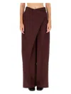 Acne Studios Women's Wool Blend Pants In Bordeaux