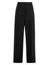 Acne Studios Wool Blend Trousers In Black