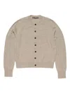 Acne Studios Cadigan Yak Wool In Gray
