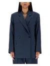 Acne Studios Wool Jacket In Blue