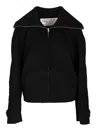 Acne Studios Minimalist Black Jacket With Tailored Fit And Classic Collar In Multi