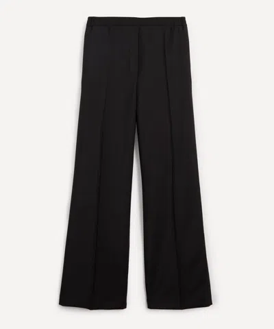 Acne Studios Wool-mohair Elastic-waist Trousers - Size 8 In Black