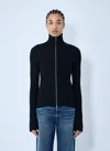 Acne Studios Women Zip-up Knit Cardigan In Blue