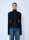 Acne Studios Women Zip-up Knit Cardigan In Blue