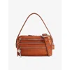 Acne Studios Womens Cognac Brown Camero Leather Shoulder Bag In Brown
