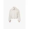 Acne Studios Owella Wool Felt Bomber Jacket Faded Grey In Faded Grey