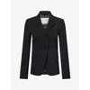 Acne Studios Womens  Fitted Wool-blend Suit Jacket In Black