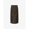 Acne Studios Knee Length And Midi Skirts In Dark Grey