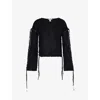 Acne Studios Lacing Knit Jumper In Black