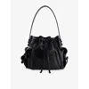 Acne Studios Womens Black Multi-pocket Leather Shoulder Bag In Black
