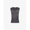 Acne Studios Women Logo Patch Tank Top In Black