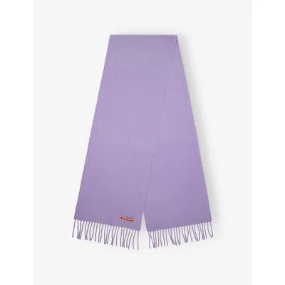 Acne Studios Womens Canada Skinny Wool Scarf Lilac