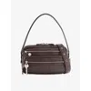 Acne Studios Womens Camero Kit Leather Cross-body Bag Chocolate Brown In Brown