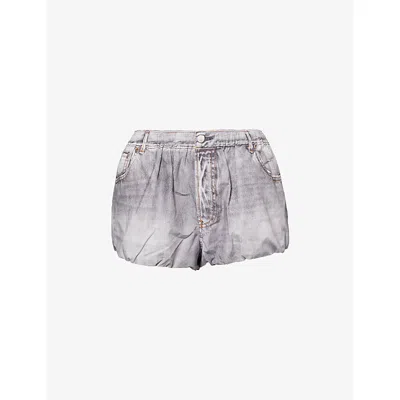 ACNE STUDIOS WOMENS GREY ACNE STUDIOS COTTON SHORTS