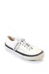 Acne Studios Womens Low Top Lace Up Rubber Sole Casual Sneakers White In White