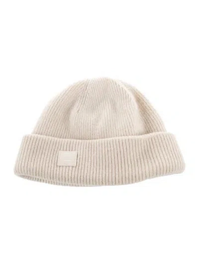 Pre-owned Acne Studios Women's' Neutral Woven Beanie In Neutrals