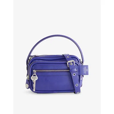 Acne Studios Womens Violet Purple Camero Kit Leather Cross-body Bag