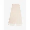 Acne Studios Womens Warm White Fringe Wool Scarf In Neutral