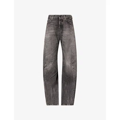 Acne Studios 2006 Relaxed Fit 5 Pocket Denim Jeans Washed Black In Gray