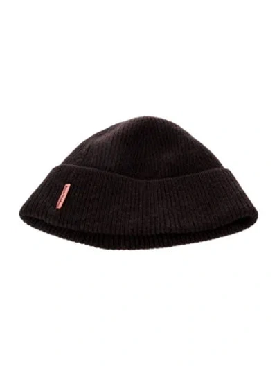 Pre-owned Acne Studios Womens Wool Beanie In Brown